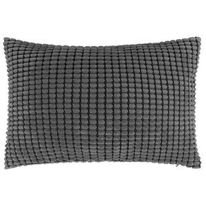 Soft Corduroy Throw Pillow Cover Sofa Cushion Cover 12" x 18" Dark Grey